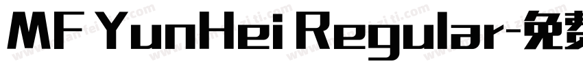 MF YunHei Regular字体转换